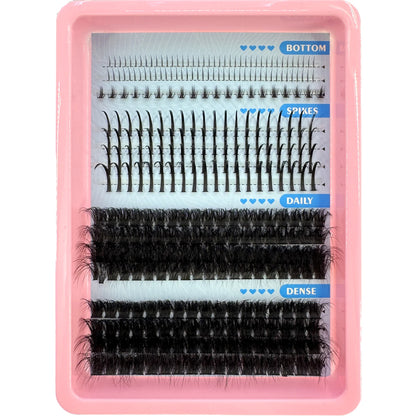 15Rows Lash Clusters Spikes Eyelash Extensions Spiky Lashes Extension