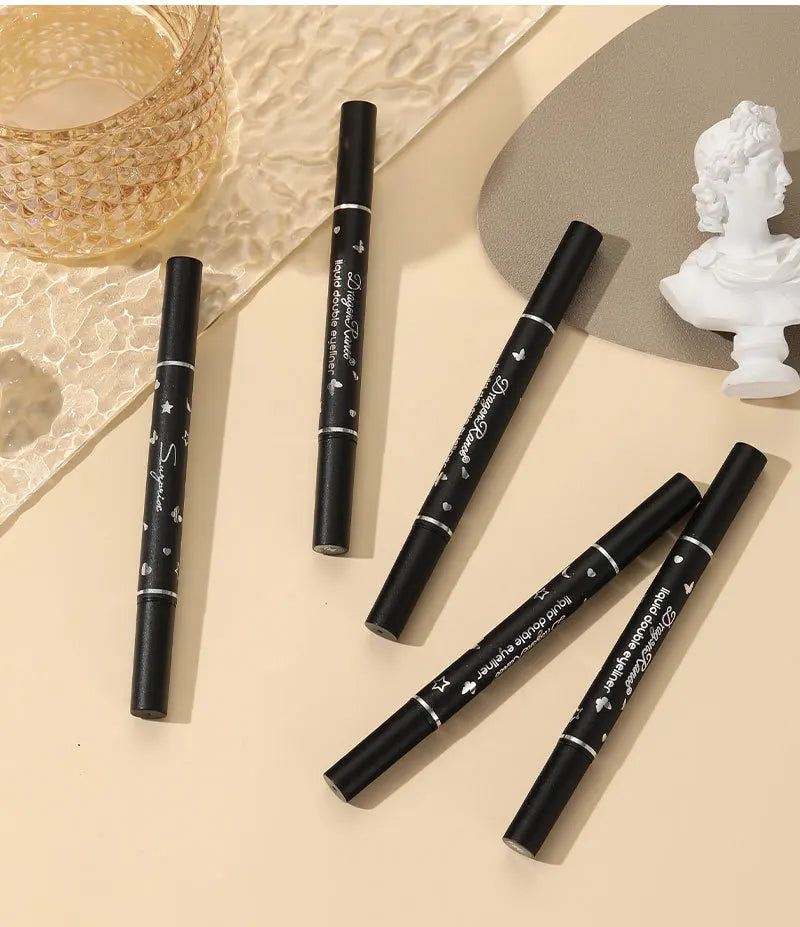Dragon Ranee Double head Star Seal Eyeliner waterproof non-smudging