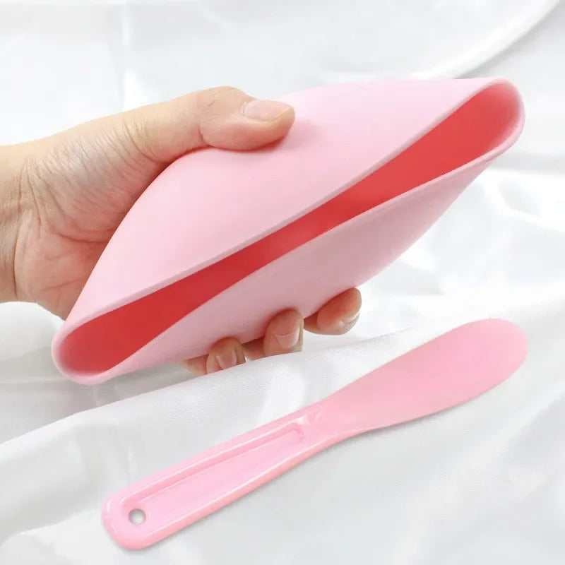 Face Mask Mixing Bowl Set Facial Skin Care Tools Kit Silicone Mask