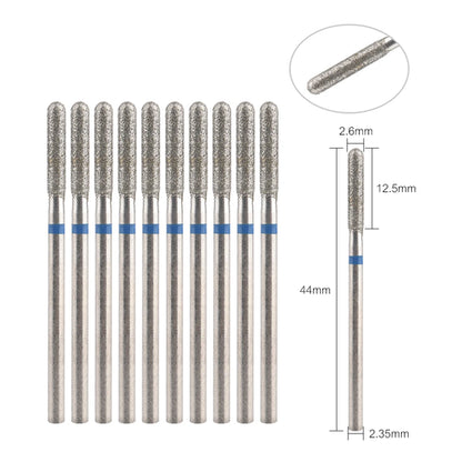 10Pcs Diamond Milling Cutter For Manicure Electric Nail Drill Bits