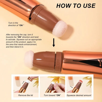 Multifunctional Liquid Blush Face Contour Highlight Eye Shadow Stick