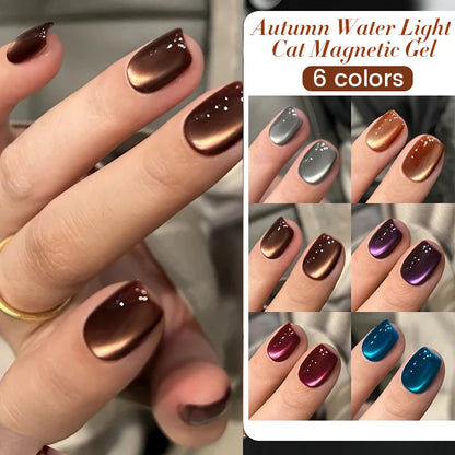BORN PRETTY 10ml Water Light Cat Magnetic Gel for Autumn Winter Naills