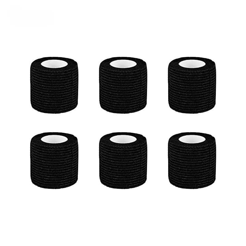 5/10/15/20 Black Tattoo Grip Bandage Cover Wraps Tapes Nonwoven