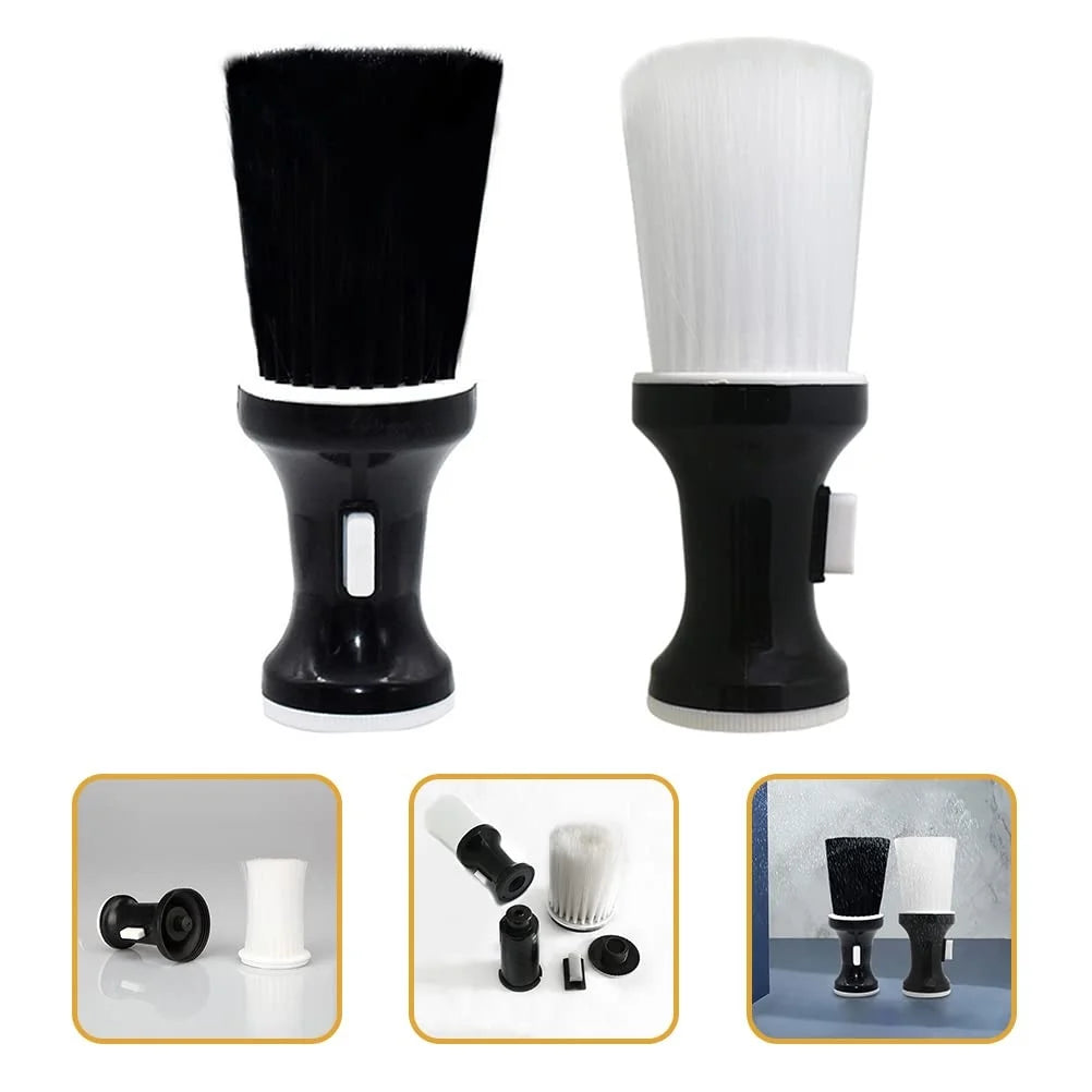 Barber Shop Broken Hair Duster Brush Black Hairdressing Wipe Neck Hair