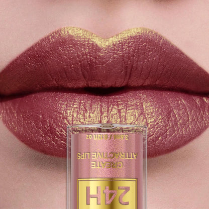 14 Colors Glitter Metallic Lip Glaze Shiny Long Lasting Lip Gloss