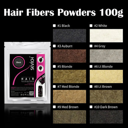 SEVICH Hair Fiber 100g Keratin Hair Fiber Thickening powder Hair