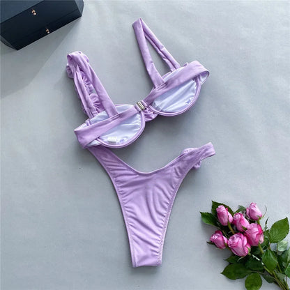 Sexy Flower Push Up Bikini