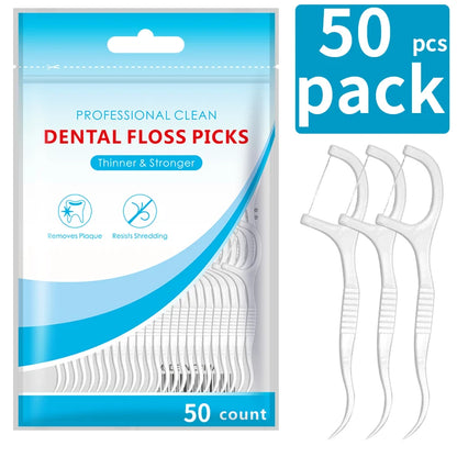 600/300/150/50pcs Ultra-Fine Toothpicks, Home Set, Portable and