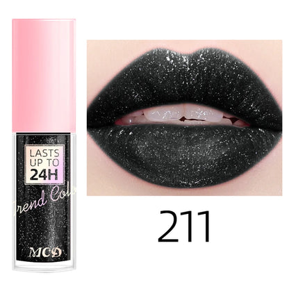 18 Colors Glitter 1pcs Lip Glaze Long Lasting Lip Gloss Waterproof