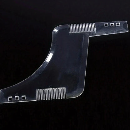 Men Black Plastic Moustache Moulding Comb Straighten Comb Cutter Beard
