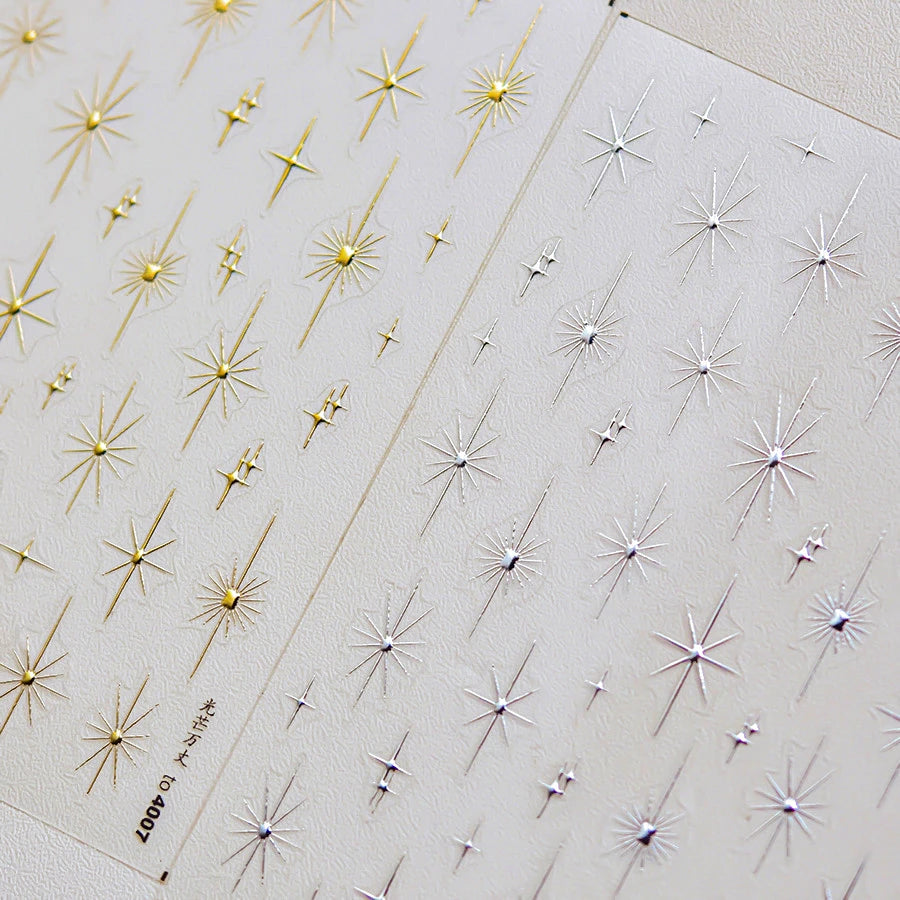 Gold Silver Starlight Laser Pink Colorful Glitter Star Bronzing