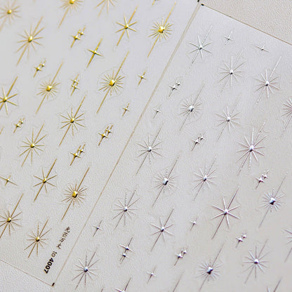 Gold Silver Starlight Laser Pink Colorful Glitter Star Bronzing