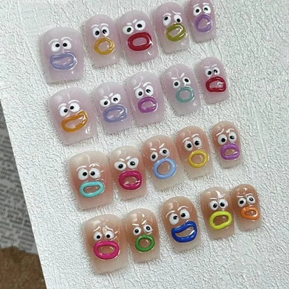 Big Mouth Monster Nail Stickers