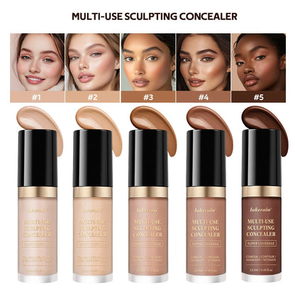 Long-lasting Coverage Concealer Matte Foundation Multi-Use Cream Oil