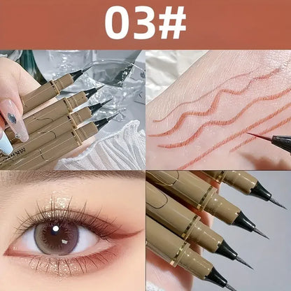 Waterproof liquid eyeliner 4 colors ultra fine tip long lasting Korean