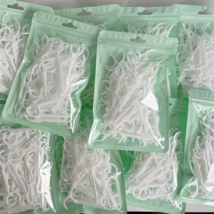 100PCS Dental floss sticks, deep cleaning dental floss, oral care,