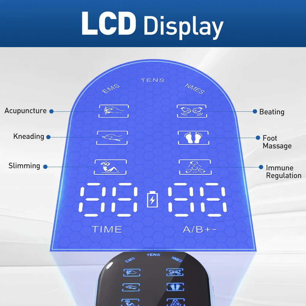 Electric Professional Muscle Stimulator Physiotherapy 6/9/18/36 Modes