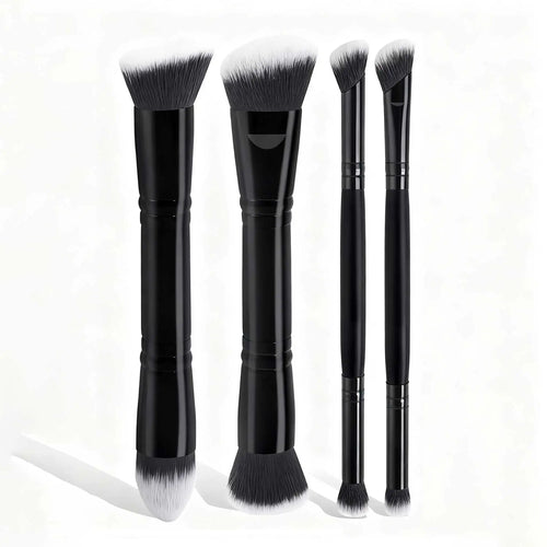 4pcs Basic Makeup Brushes Set With Box Dual-ended Foundations Powder