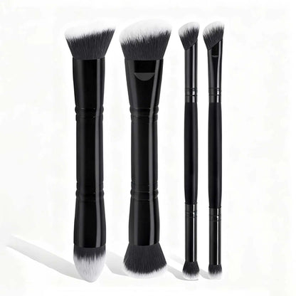 4pcs Basic Makeup Brushes Set With Box Dual-ended Foundations Powder