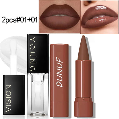 Gradient Lip Liner Pen with Matte Velvet Finish Smooth Application