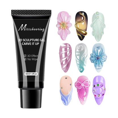 3D Gel Nail Art Modeling Gel Suitable for Nail Design DIY Nail Art for