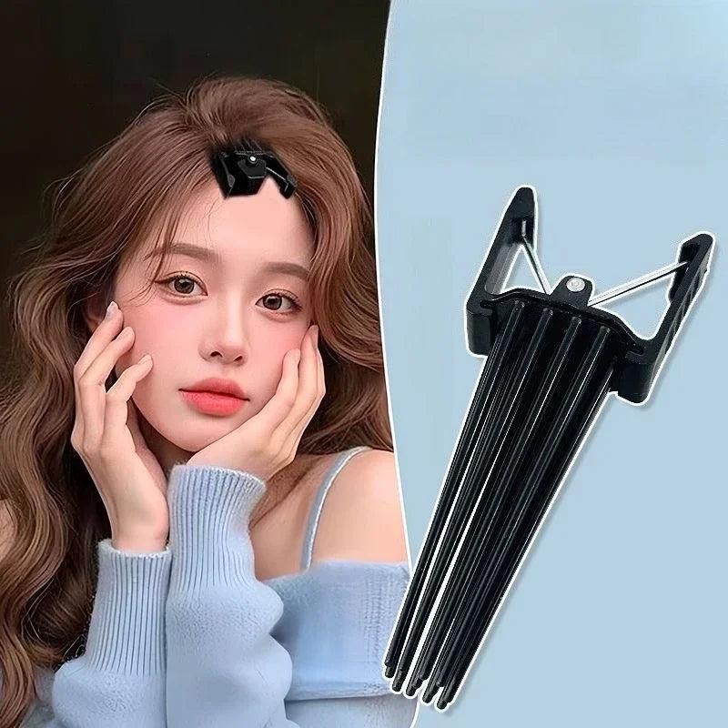2pcsSimple Fluffy Hairpin Curling Roots High Natural Fluffy Hair Clip