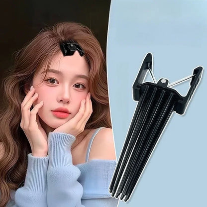 2pcsSimple Fluffy Hairpin Curling Roots High Natural Fluffy Hair Clip