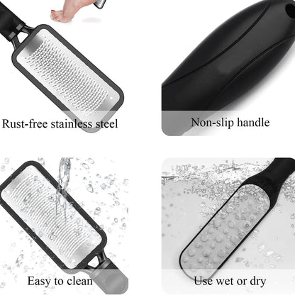 Pedicure Rasp Reusable Stainless Steel Exfoliating Tool Foot Callus