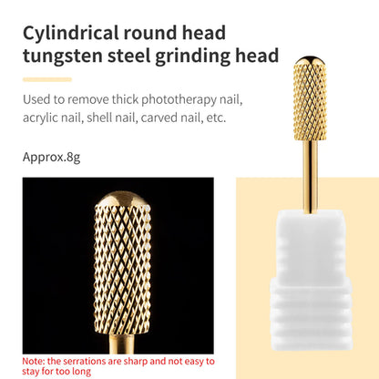 5 In 1 Tungsten Carbid Nail Drill Bits Milling Cutter For Remove Nail