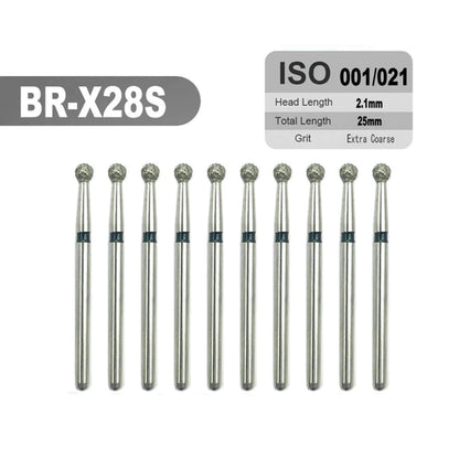 10pcs Dental High Speed Diamond Burs Dentistry Cavity