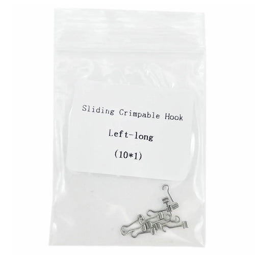10pcs/Pack Dental Orthodontic Lingual Button Bottom Bondable Metal