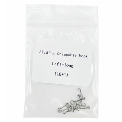 10pcs/Pack Dental Orthodontic Lingual Button Bottom Bondable Metal
