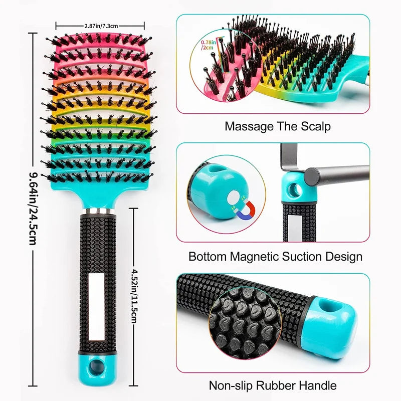 1pc Magic Scalp Massage Hair Brush for Women - Professional Detangling