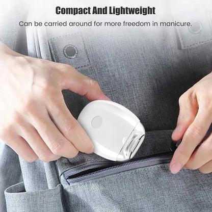 2 IN 1 Electric Nail Clipper Cutter With LED Light Automatic Nail