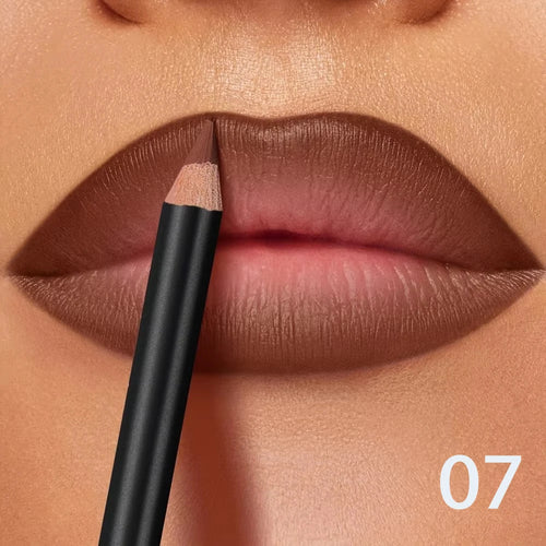 6-Color Waterproof Matte Lip Liner - Long-Lasting, Non-Transfer