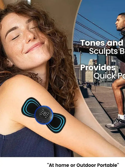 Electric Neck Massager Mini Cervical Back Patch Muscle Relieve Fatigue