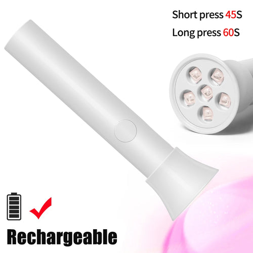 YIKOOLIN Handheld UV Light for Gel Nails  Mini UV Light for Gel Nails