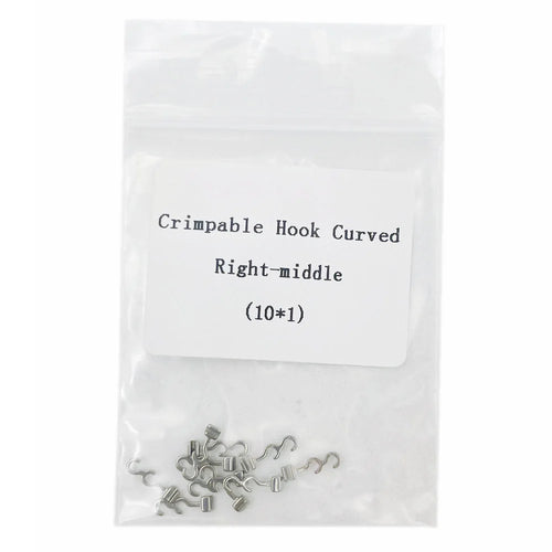 10pcs/Pack Dental Orthodontic Lingual Button Bottom Bondable Metal