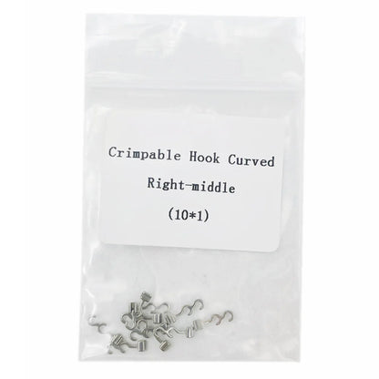 10pcs/Pack Dental Orthodontic Lingual Button Bottom Bondable Metal