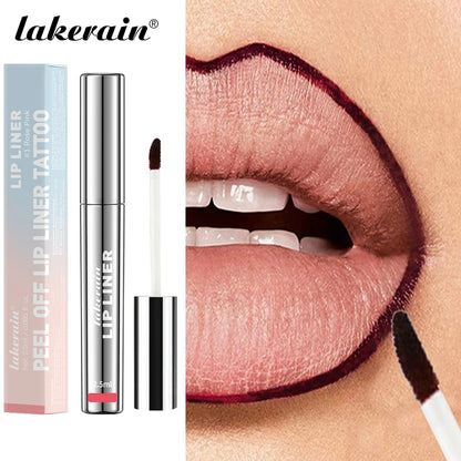 4PCS Highly Pigmented Lip Liner Tattoo Matte Peel Off Enhance Lips Lip