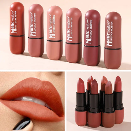Matte Lipstick Long-Lasting Waterproof Classic High Pigment Velvet