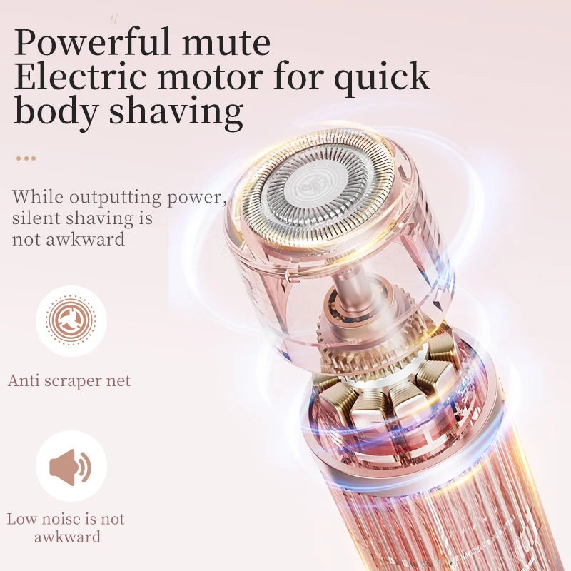 Women's Electric Shaver 2-in-1 Bikini Area Hair Trimmer Cordless