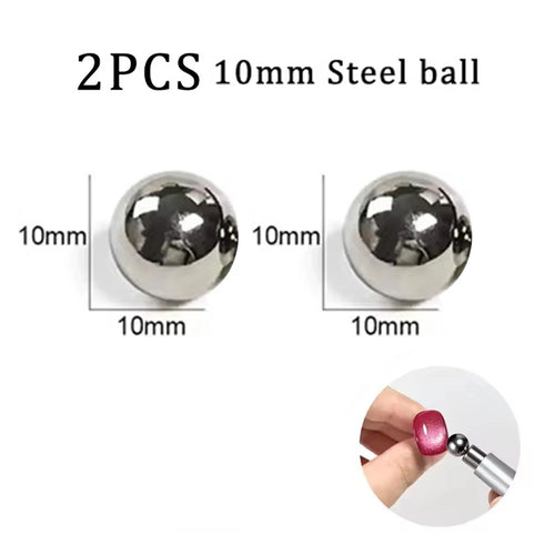 1Pcs Round Steel Magnetic Ball Double-Headed Thickened Cat-Eye