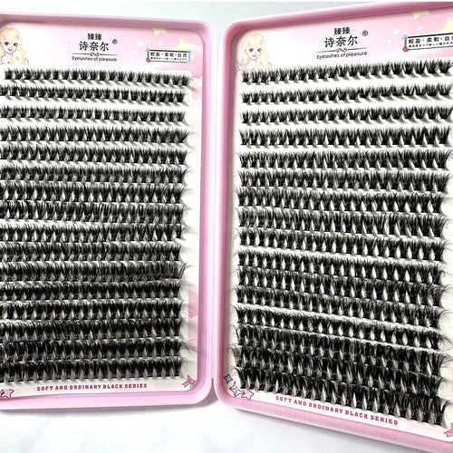 570/640pcs Individul Claster Eyeash Thick & Fluffy Extension 30D/100D