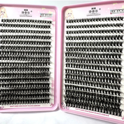 570/640pcs Individul Claster Eyeash Thick & Fluffy Extension 30D/100D