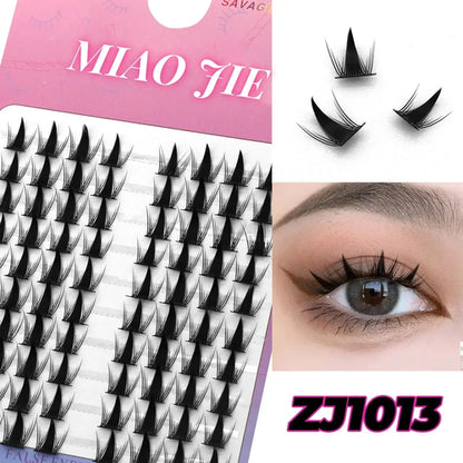 MIAOJIE Cluster Lashes Natural Eyelash extension Volume Individual