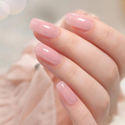 Hassleless 15ml New Trendy Water Ice Pink + White Gel Nail Polish Set,