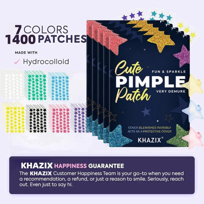 1400 pieces of Multi-color Star Acne Patches,Pimples Patches,Facial