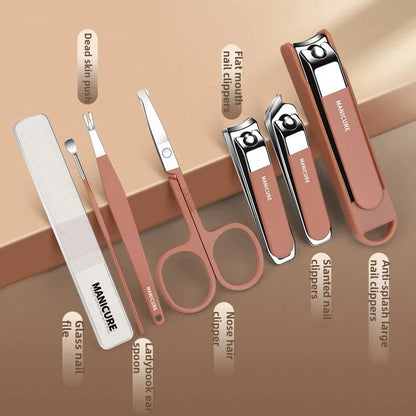 Complete 7 Pcs Set Manicure Kit Nail Clippers with Clippers Cuticle