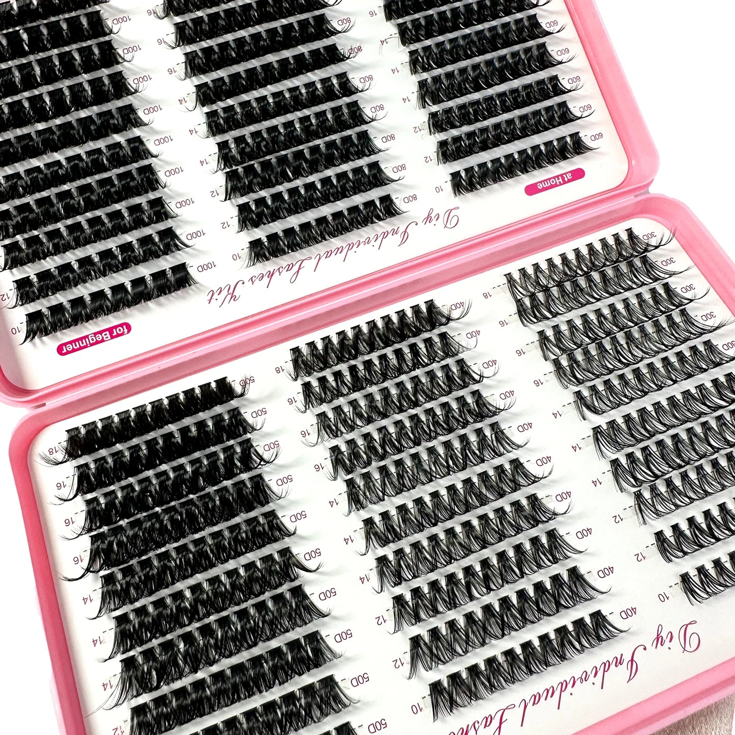 570/640pcs Individul Claster Eyeash Thick & Fluffy Extension 30D/100D